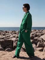 Пиджак, размер 48, зеленый