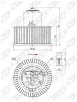 Мотор Отопителя Салона Nissan Almera N16 00-05/Primera P12 02-07 (Lhd) Sat арт. ST272268M200