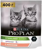 Сухой корм PRO PLAN для стерилизованных котят, лосось, 400 г