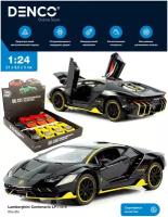 Машинка коллекционная Lamborghini Centenario LP770-4 Ламборгини CheZhi 1:24, открываются двери, капот, багажник, свет, звук, инерционная