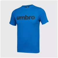 Футболка Umbro Футболка хлопковая Umbro Linear Logo Graphic Tee 65551U-KM8, размер XS, синий