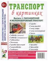 Транспорт в картинках. Вып. №1. Пассажирский и железнодорожный транспорт. Наглядное пособие для педагогов, логопедов, воспитателей и родителей