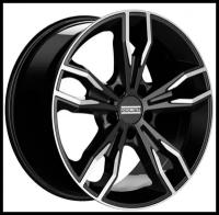 Диски R18 5x112 8J ET30 D66,5 Fondmetal Alke Glossy Black Machined