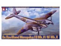 TAMIYA Британский многоцелевой боевой самолет de Havilland Mosquito FB Mk. VI/NF Mk. II (1:48) Сборная модель