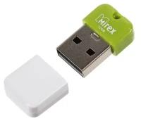 Флешка Mirex ARTON GREEN, 32 Гб, USB2.0, чт до 25 Мб/с, зап до 15 Мб/с, белая-зеленая 4245659