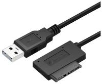 Переходник SATA на USB для подключения оптического дисковода с разъемом SATA (6 + 7 pin)