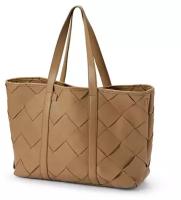 Elodie сумка Tote Braided Leather Caramel Brown