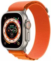 Умные часы Apple Watch Ultra 49 мм Titanium Case GPS + Cellular, титановый/оранжевый Alpine Loop