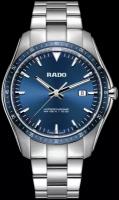 Швейцарские кварцевые часы Rado HyperChrome R32502203 на стальном браслете, с водозащитой 10 бар и международной гарантией от производителя