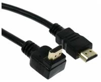 Кабель HDMI Cablexpert, HDMI(m)-HDMI(m), вер.1.4, 3 м, 19M/19M, угловой, черный