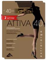 Колготки женские Omsa Attiva 40 XXL (спайка 2 шт)