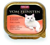 Консервы Animonda Vom Feinsten for castrated cats для кошек кастрированных с индейкой и лососем 32шт*100г