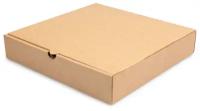 Коробка для пиццы бумажная 250*250*40 мм темный крафт, 50 шт
