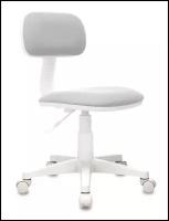 Кресло детское CH-W201NX, без подлокотников, пластик белый, серое, 477006 532666