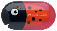 Точилка пластиковая с ластиком Faber-Castell 