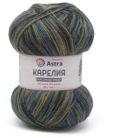 Пряжа для вязания Astra Premium 'Карелия' носочная (Karelia sock) 100гр 400м (75% шерсть, 25% нейлон) (1004), 2 мотка