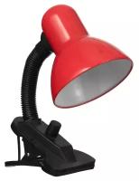 Офисные и школьные RISALUX Лампа настольная Е27, светорегулятор (220В) красная (108А)