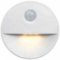 Светильник с датчиком движения 2LED 0,5W (3хААА в комплект не входят) 3м, IP20, 72*72*25mm, круг, белый, FN1221