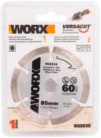 Пильный диск алмазный Worx WA5038, 85х1,2х15 мм