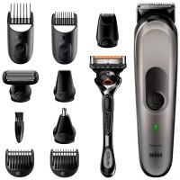 Триммер Braun MG K7320 + Бритва Gillette, черный/серебристый