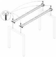 Траверса стола на металлокаркасе 