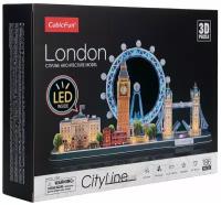 3D пазл CubicFun Лондон, 186 деталей, с LED-подсветкой