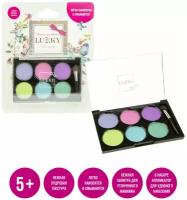 Пудровые тени для век Lukky Неон, 6 цветов/для глаз/косметика для детей, для девочек, девушек, женщин