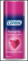 Contex Romantic Интимный гель-смазка с ароматом клубники, 100 мл