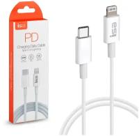 Isa Кабель Skilled USB Type-C - Lightning, 3А, 1м белый (Белый)