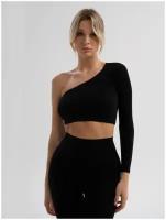 Топ Mademoiselle 9053 Crop Top Rib black L/XL