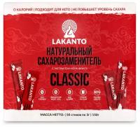 Сахарозаменитель Lakanto Classic на основе эритрита в стиках 150 г (50 стиков по 3 г)