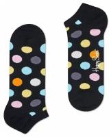 Носки-унисекс Big Dot Low Sock в крупный цветной горох, черный, 25