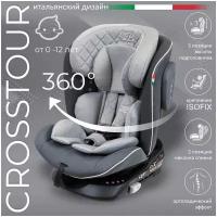 Автокресло группа 0/1/2/3 (до 36 кг) SWEET BABY Crosstour 360 SPS Isofix, grey