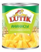 580МЛ ананасы LUTIK кусочками