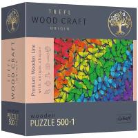 Пазл деревянный Trefl 500 +1 деталей: Радужные бабочки