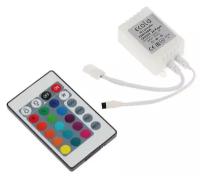 Контроллер Ecola для RGB ленты, 12 – 24 В, 6 А, пульт ДУ