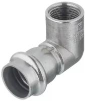 Угол VALTEC (VTi.952. I.002204) 90° 22 мм х 1/2 ВР нержавеющая сталь