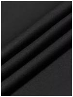 Трикотаж для шитья ткань черная джерси MDC FABRICS NR300/1/dec для одежды. Отрез 1.5 метров
