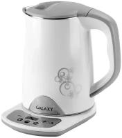 Электрические чайники Без бренда Чайник электрический Galaxy GL 0340, металл, 1.5 л, 1800 Вт, регулировка t°, белый