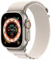 Часы Apple Watch Ultra 49 мм Titanium Case with Starlight Alpine Loop M