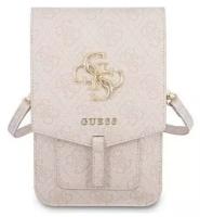 Guess Original сумка для смартфонов Wallet Bag 4G with Big melal logo Pink (оригинал)