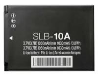 Аккумуляторная батарея Чехол. ру 1050mAh SLB-10A/ SLB10A для фотоаппарата Samsung WB150/ WB150F/ EX2F/ WB200F/ WB350F/ WB250F/ WB280F