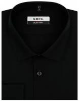 Рубашка мужская длинный рукав GREG Черный 340/237/2990/ZN STRETCH