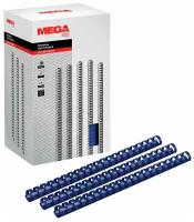 Пружины для переплета пластиковые Promega office 19 мм синие (100 штук в упаковке)