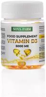 Витамин Д3, VITAMIN D3 Nova-Farm для иммунитета ( 5000 МЕ в 1 капсуле), 120 капсул