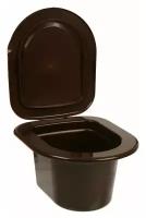 Ведро-туалет, 11 л, коричневый. В наборе 1шт