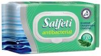 Салфетки влажные Salfeti Antibacterial очищающие, антибактериальные,с клапаном, 120 шт