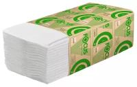 Полотенца бумажные листовые Focus ECO V-сложения белые однослойные 5049978, 15 уп. по 250 лист
