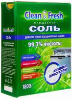 Clean & Fresh Соль для посудомоечных машин очищенная, 1.8 кг