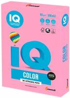 Бумага цветная IQ color большой формат (297х420 мм), А3, 80 г/м2, 500 л., пастель, розовая, PI25